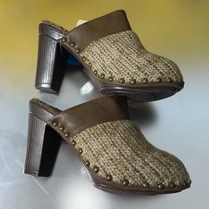 Women’s HEELED MULE SHOES / size 8 /